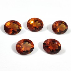 Madeira citrine 11x9mm oval facet 3.25 cts